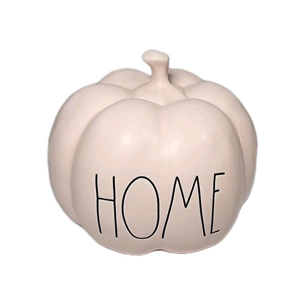 Pink Ceramic Rae Dunn HOME Pumpkin
